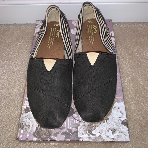 Toms Stripped-Solid Black - Picture 2 of 5